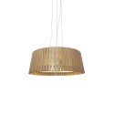 Pendente simples ROMAN em madeira E27 LED cor de madeira