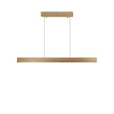 Pendente simples GOVEN em madeira LED SMD 15W 1350Lm em madeira.