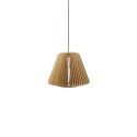 Pendente simples CLEDY em madeira com LED E27 cor de madeira