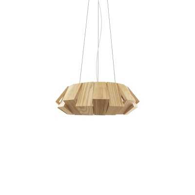 Pendente simples LINEL em madeira LED 18W 1480LM em madeira