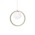 Pendente simples BINON em madeira E27 LED cor de madeira