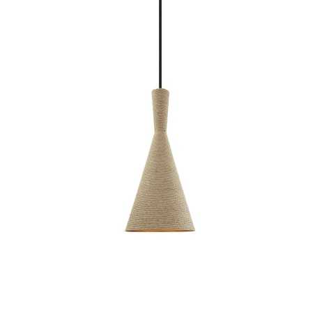 Pendente simples MUNHOA de cânhamo E27 LED cor madeira
