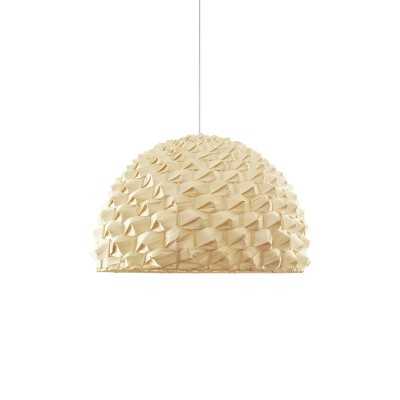 Pendente simples MUSAU em madeira E27 LED cor de madeira