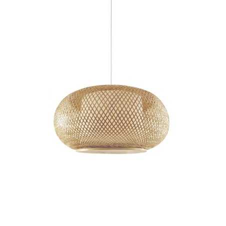Pendente simples ROHAN de bambu E27 LED