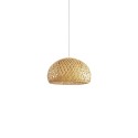 Pendente simples MAYAN de bambu E27 LED cor madeira
