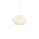 Pendente simples BIARS em tecido E27 LED cor branca