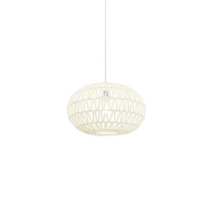Pendente simples BIARS em tecido E27 LED cor branca