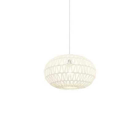 Pendente simples BIARS em tecido E27 LED cor branca
