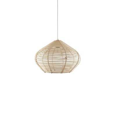 Pendente simples LAFON em madeira E27 LED cor de madeira