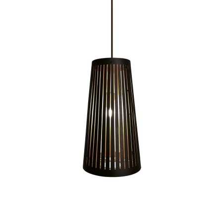 Pendente simples de madeira BROIS com LED E27