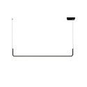 Pendente simples FAISE em alumínio LED 15W 720Lm preto