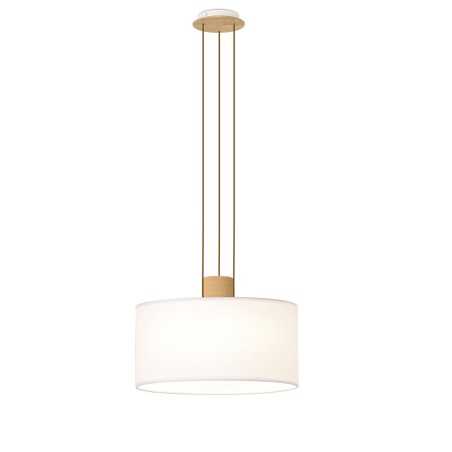 Pendente simples VALS em madeira E27 LED cor branca.