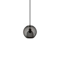 Pendente simples DOUMIS em ferro E27 LED cor preta