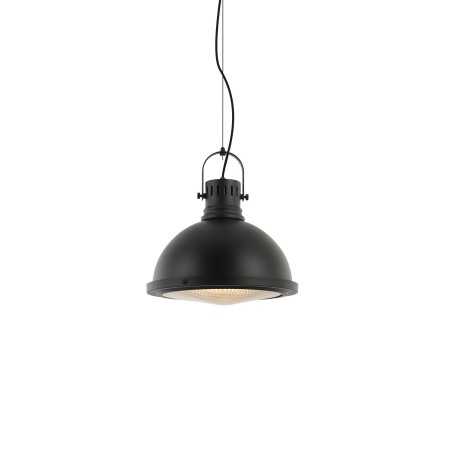 Pendente simples BARAT em ferro LED E27 cor preta