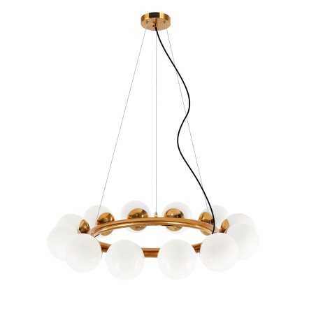 Pendente múltiplo ORNAC em metal E14 LED cor latão escovado