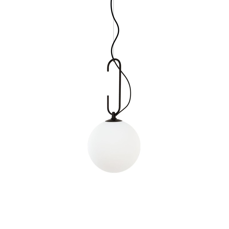 Pendente simples MAYET em metal E27 LED cor preta