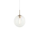 Pendente simples SIVRY em metal E27 LED cor dourada.