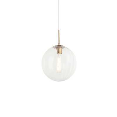 Pendente simples SIVRY em metal E27 LED cor dourada.