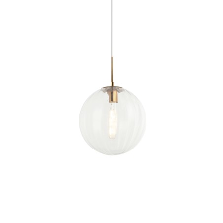 Pendente simples SIVRY em metal E27 LED cor dourada.