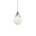 Pendente simples SERVE metal E27 LED cor preta