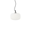 Pendente simples CEZAY em metal E27 LED cor preta