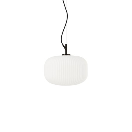 Pendente simples CEZAY em metal E27 LED cor preta