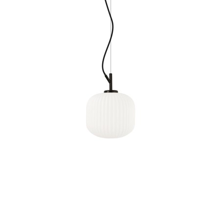 Pendente simples CASONE em metal E27 LED cor preta