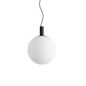 Pendente simples LIMON em metal E27 LED cor preta