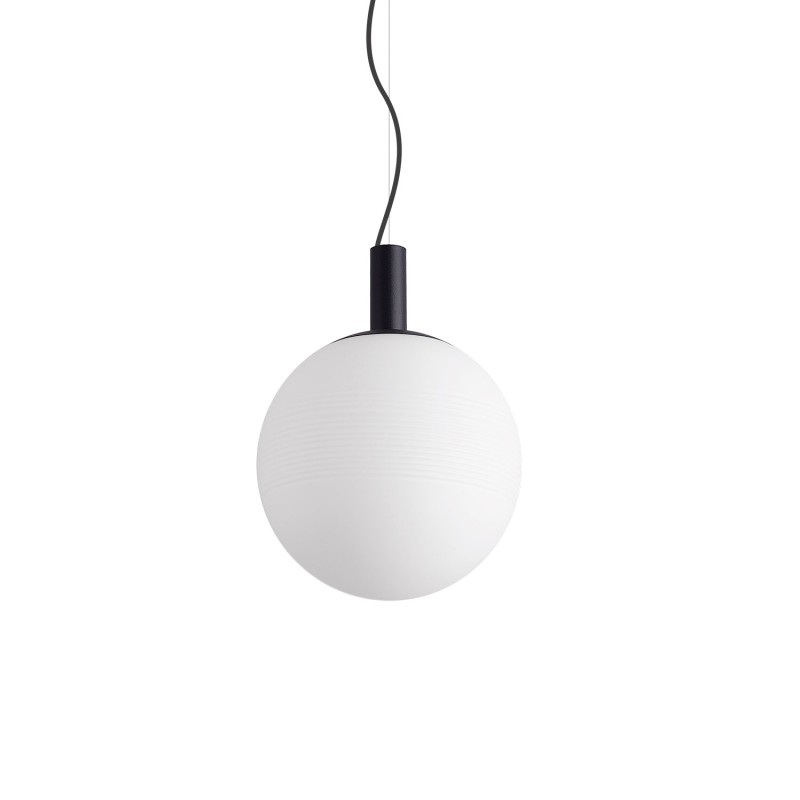 Pendente simples LIMON em metal E27 LED cor preta