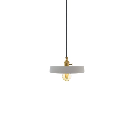 Pendente simples TRONC cimento E27 LED cor cimento