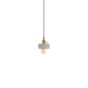 Pendente simples TAGNE cimento E27 LED cor cimento
