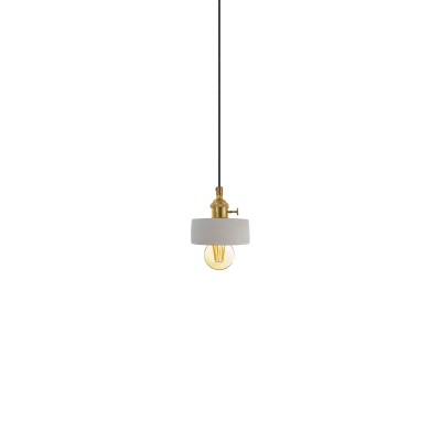 Pendente simples TAGNE cimento E27 LED cor cimento