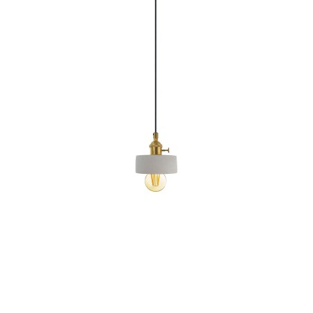 Pendente simples TAGNE cimento E27 LED cor cimento