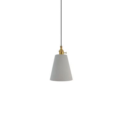 Pendente simples MACOU em cimento E27 LED cor cimento