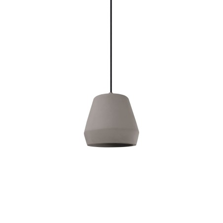 Pendente simples BRODE cimento E27 LED cor cimento