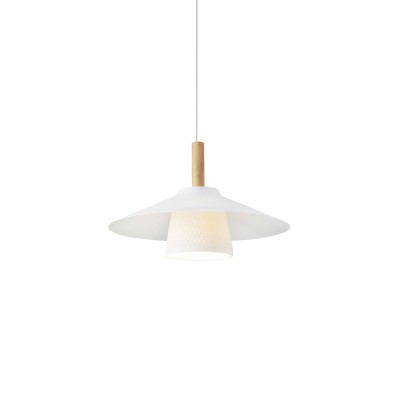 Pendente simples GODIN em alumínio E27 LED cor branca
