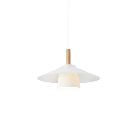 Pendente simples GODIN em alumínio E27 LED cor branca