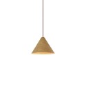 Pendente simples LUNET em madeira E27 LED cor de madeira