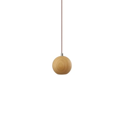 Pendente simples de madeira CANCE GU10 cor de madeira