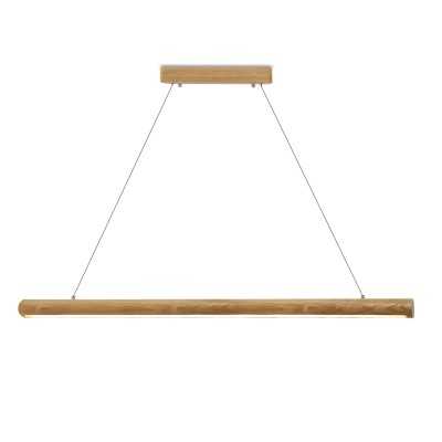 Pendente simples ORVANNE em madeira LED SMD 22W 1980Lm em madeira