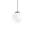 Pendente simples ORRIERE em cristal LED E27 cor preta