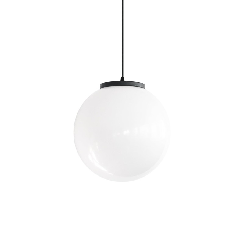 Pendente simples LAUROS termoplástico E27 LED cor branca
