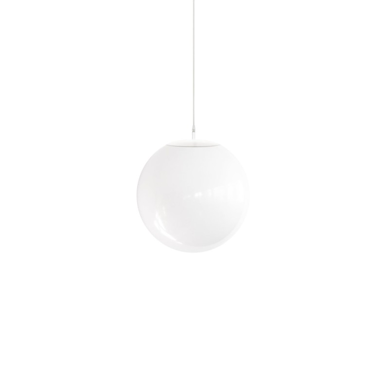 Pendente simples BARRY metal E27 LED cor branca