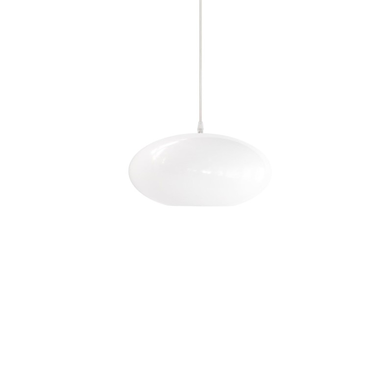 Pendente simples GOUNOD em metal E27 LED na cor branca
