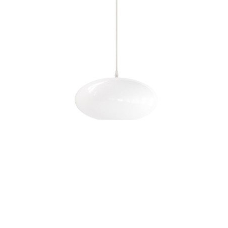 Pendente simples GOUNOD em metal E27 LED na cor branca