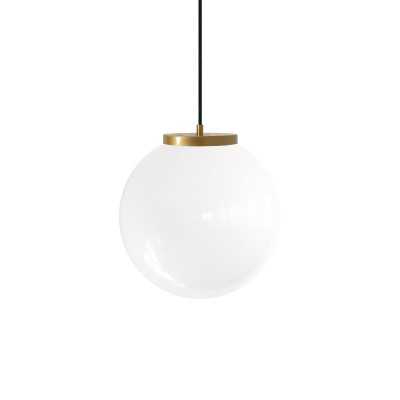 Pendente simples MOISY em metal E27 LED cor branca