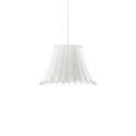 Pendente simples MUIRE em resina de polímero E14 LED cor branca