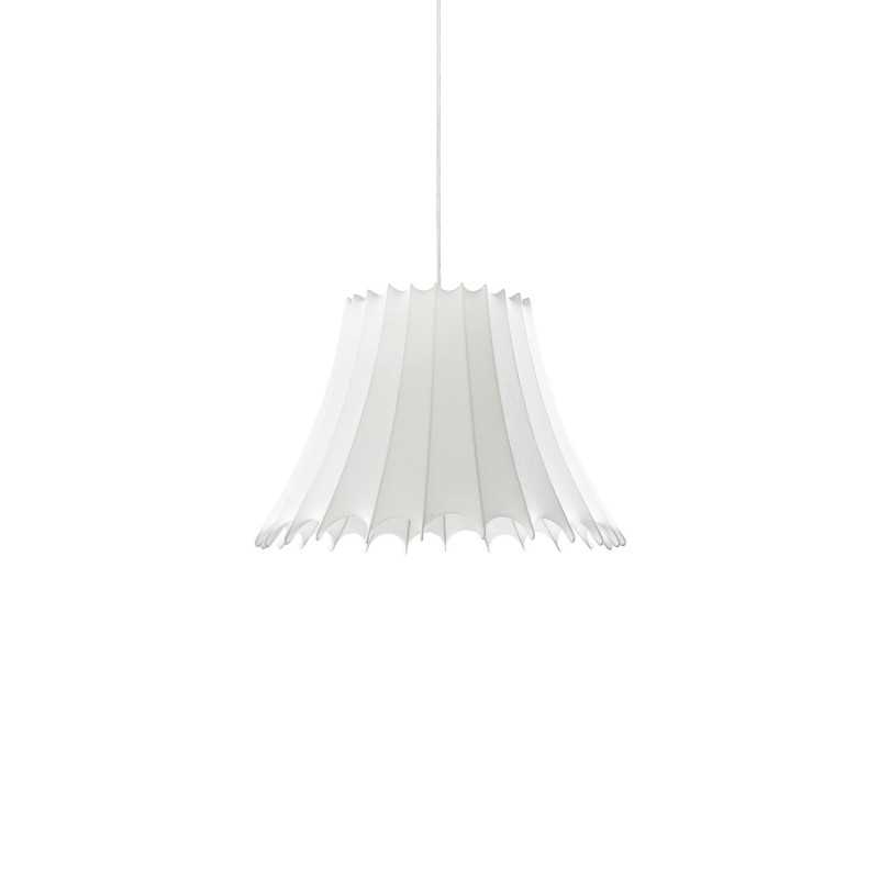 Pendente simples MUIRE em resina de polímero E14 LED cor branca