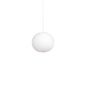 Pendente simples PUISY em resina de polímero E27 LED cor branca