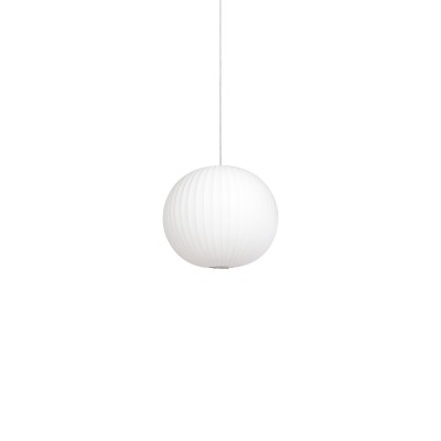 Pendente simples PUISY em resina de polímero E27 LED cor branca